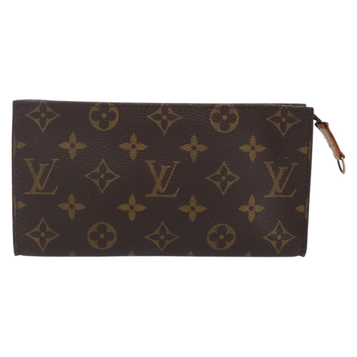 LOUIS VUITTON Monogram Bucket GM Accessory Pouch LV Auth 146355