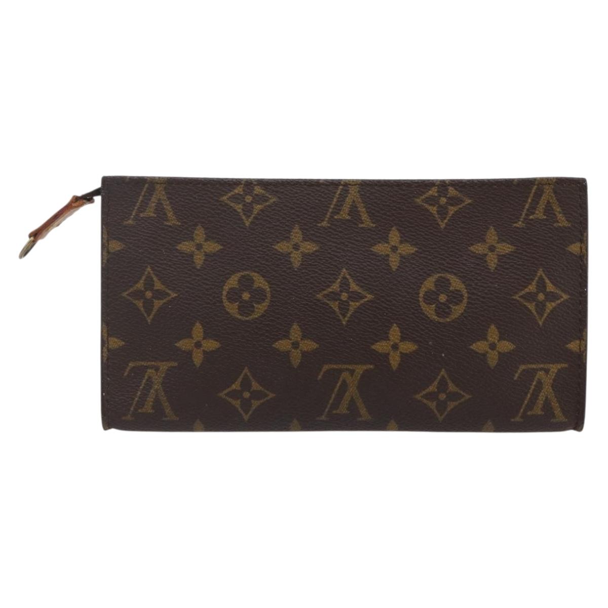 LOUIS VUITTON Monogram Bucket GM Accessory Pouch LV Auth 146355