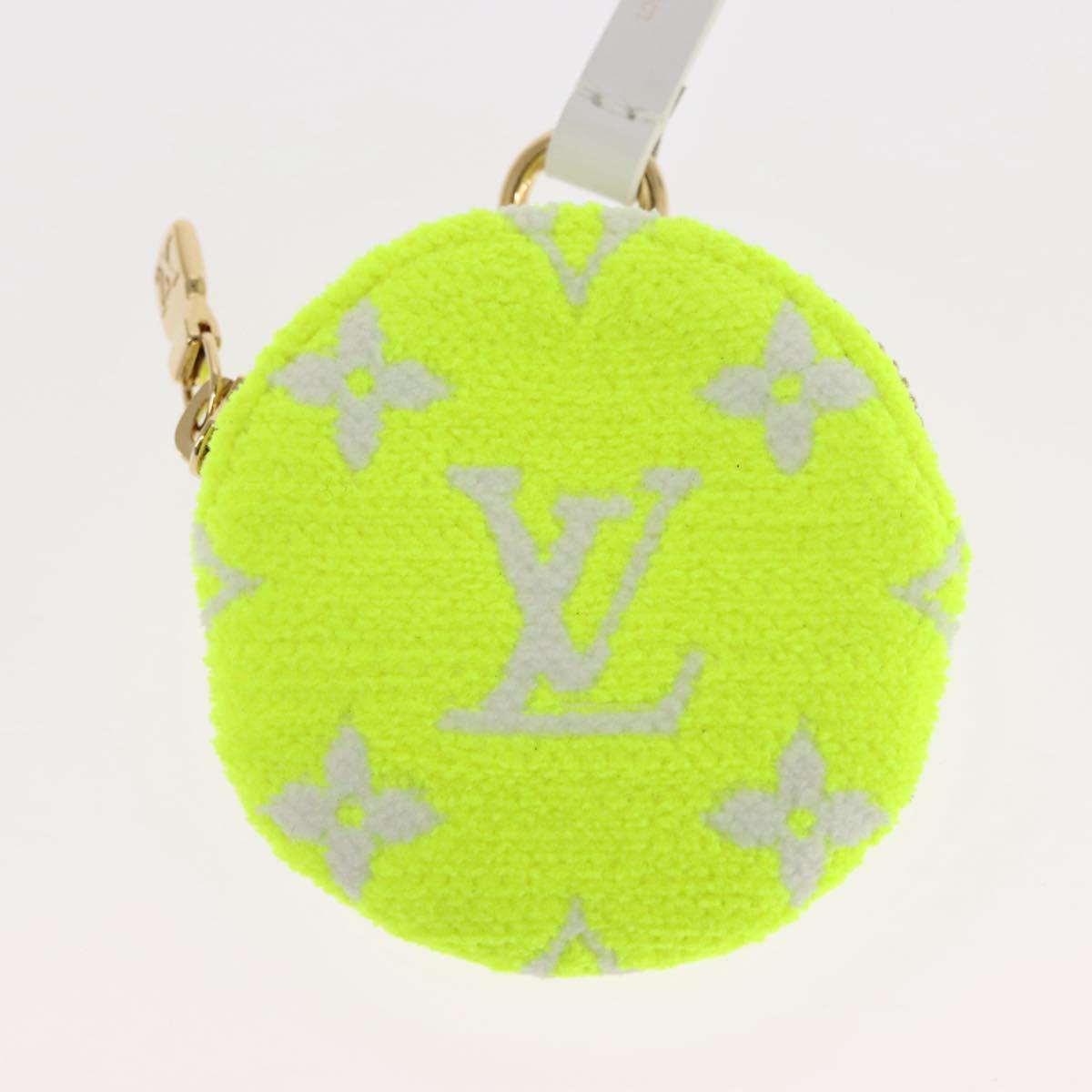 LOUIS VUITTON Ellipse BB Pouch Pile White Light Yellow Green Auth 146358
