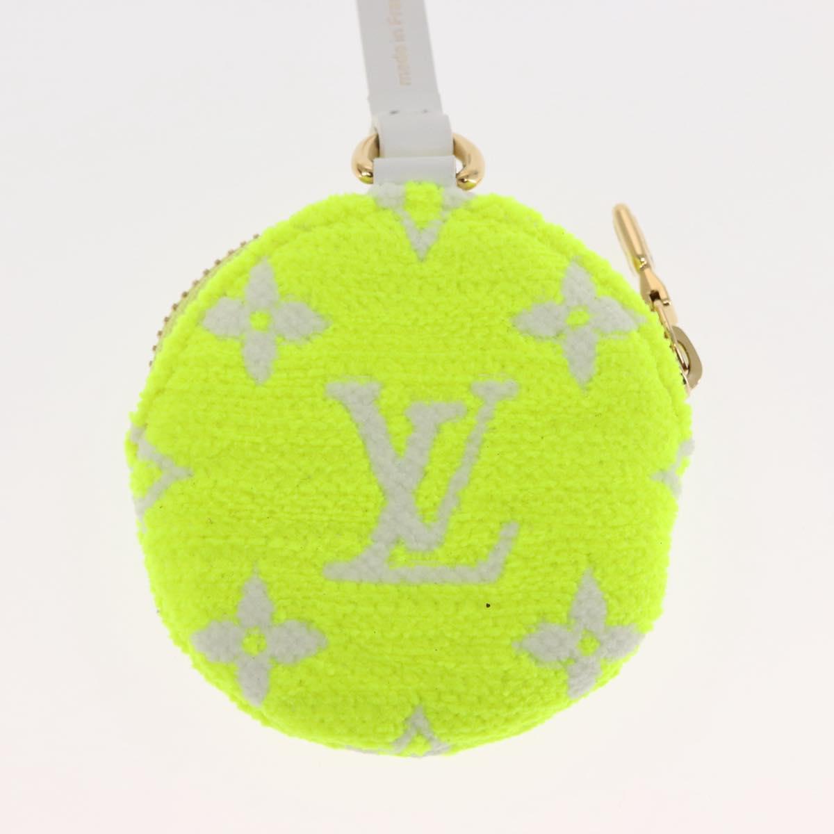 LOUIS VUITTON Ellipse BB Pouch Pile White Light Yellow Green Auth 146358