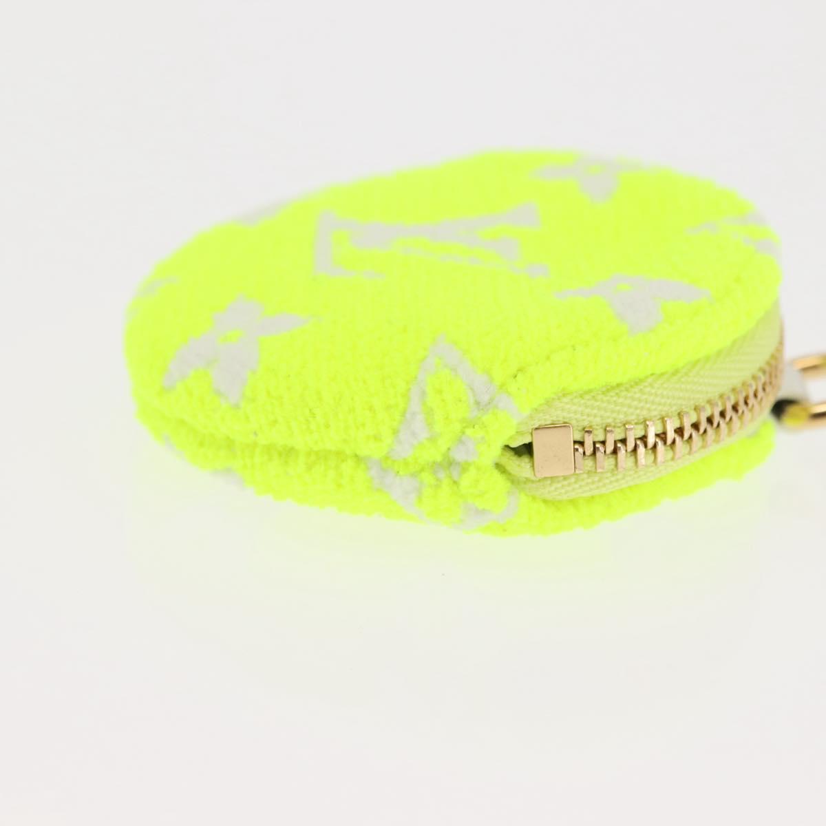 LOUIS VUITTON Ellipse BB Pouch Pile White Light Yellow Green Auth 146358