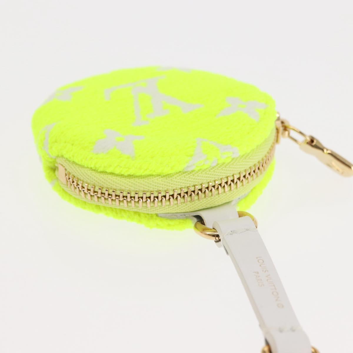 LOUIS VUITTON Ellipse BB Pouch Pile White Light Yellow Green Auth 146358