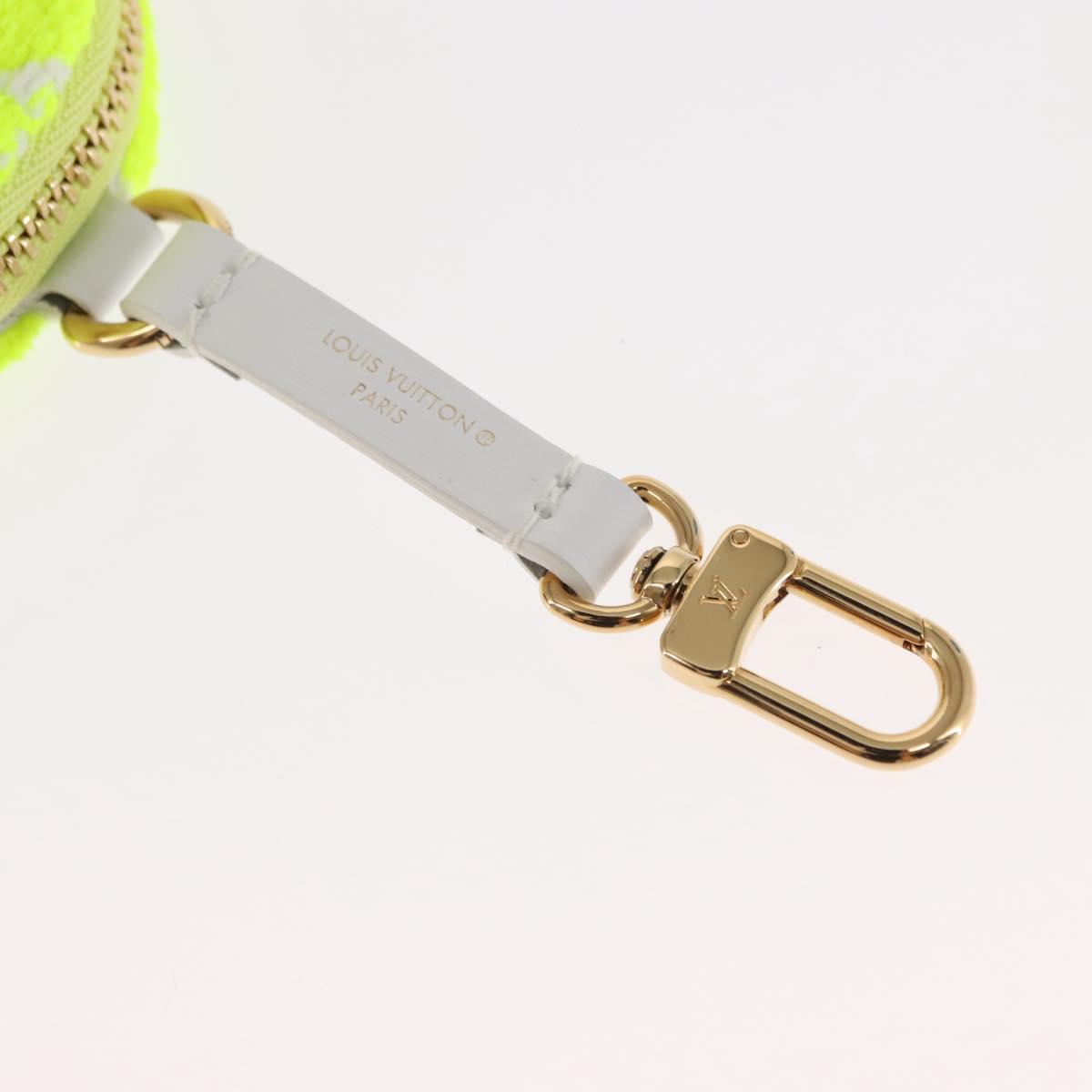 LOUIS VUITTON Ellipse BB Pouch Pile White Light Yellow Green Auth 146358