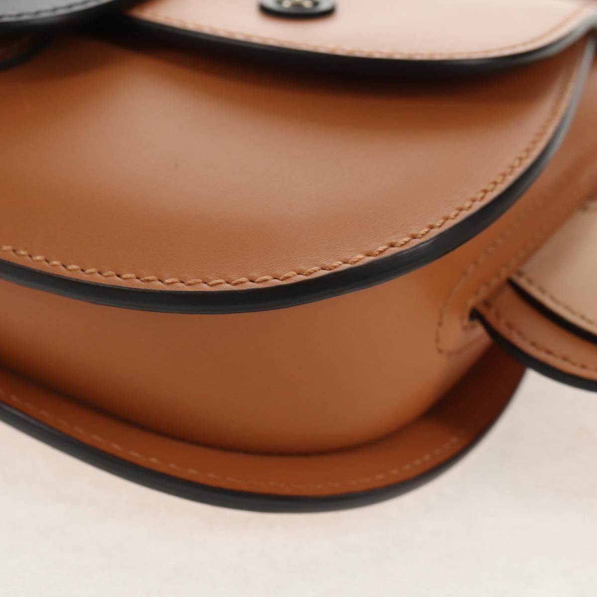 GUCCI Children's Koala Hand Bag Leather Brown Silver 605824 Auth 146368V