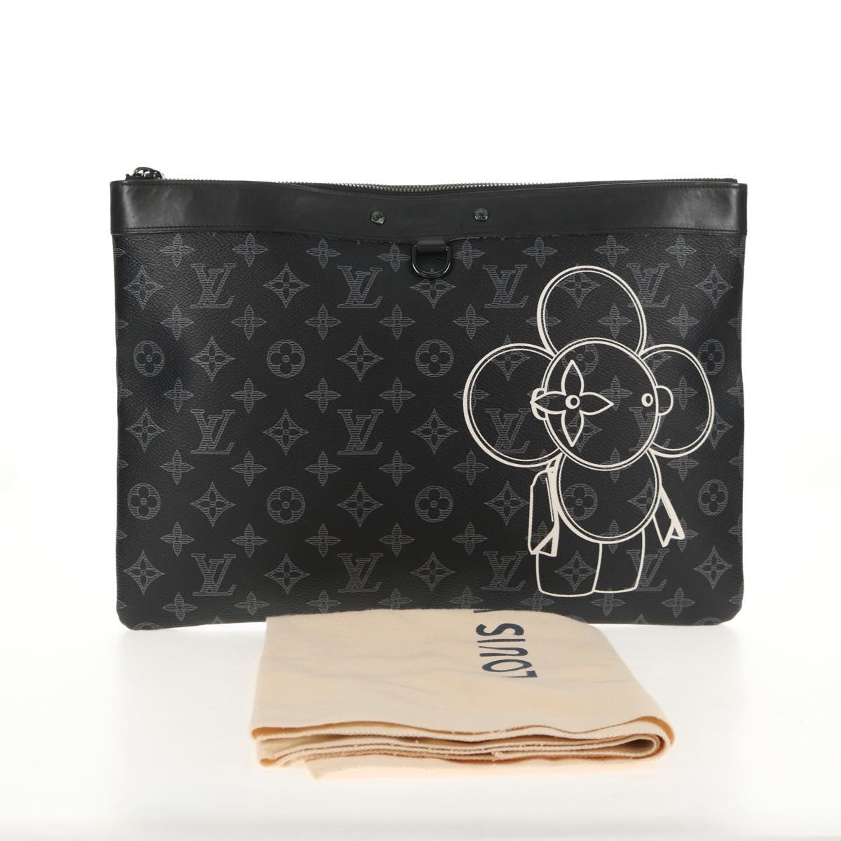 LOUIS VUITTON Eclipse Vivienne Pochette Apollo Limited Item M62904 Auth 146369M