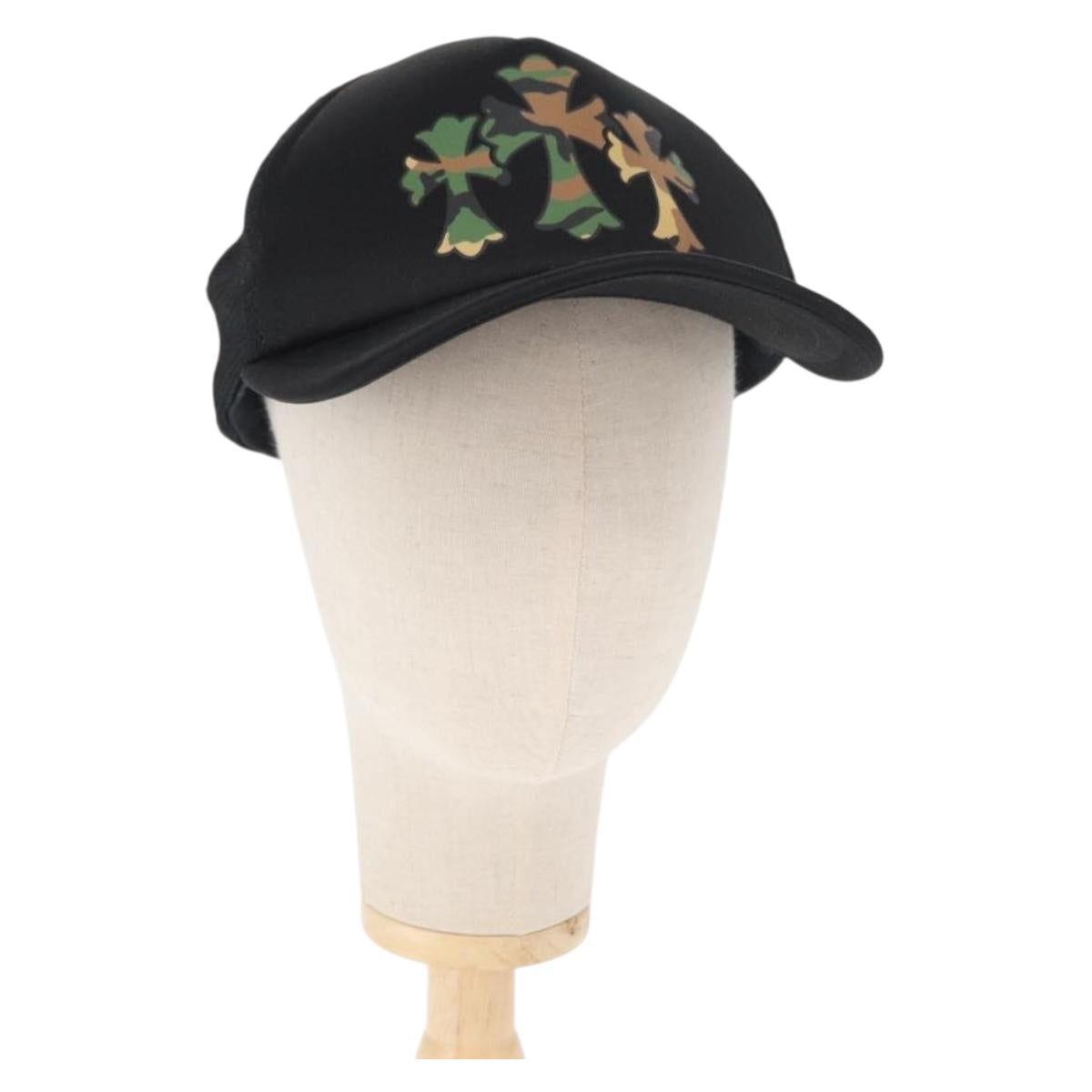 Chrome Hearts 3 Cemetery Cross King Taco Tracker Cap Cotton Black Auth 146386M