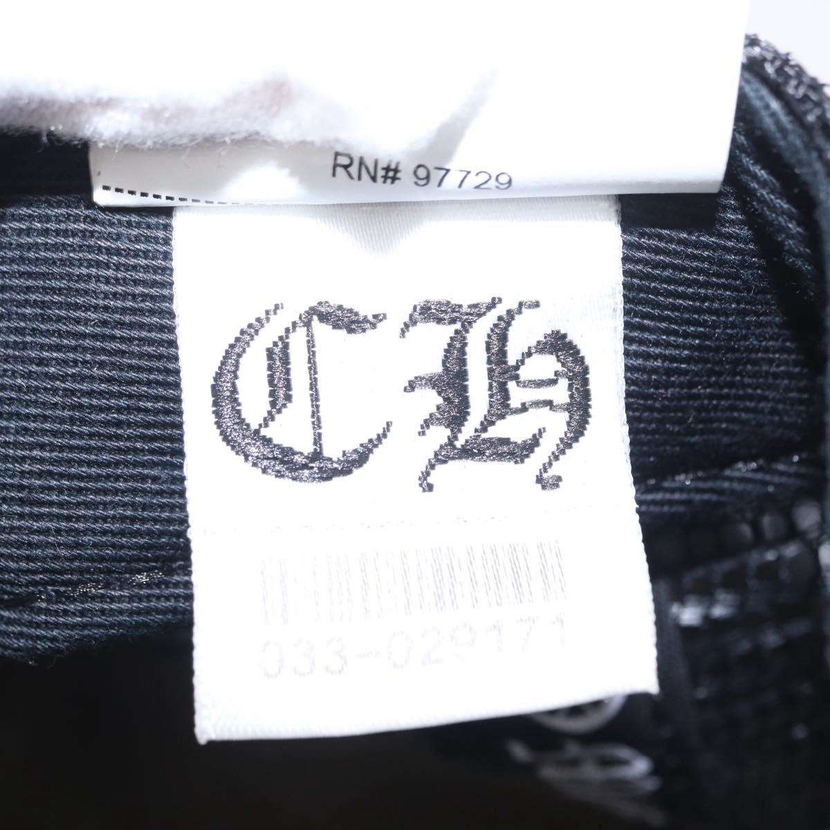 Chrome Hearts 3 Cemetery Cross King Taco Tracker Cap Cotton Black Auth 146386M