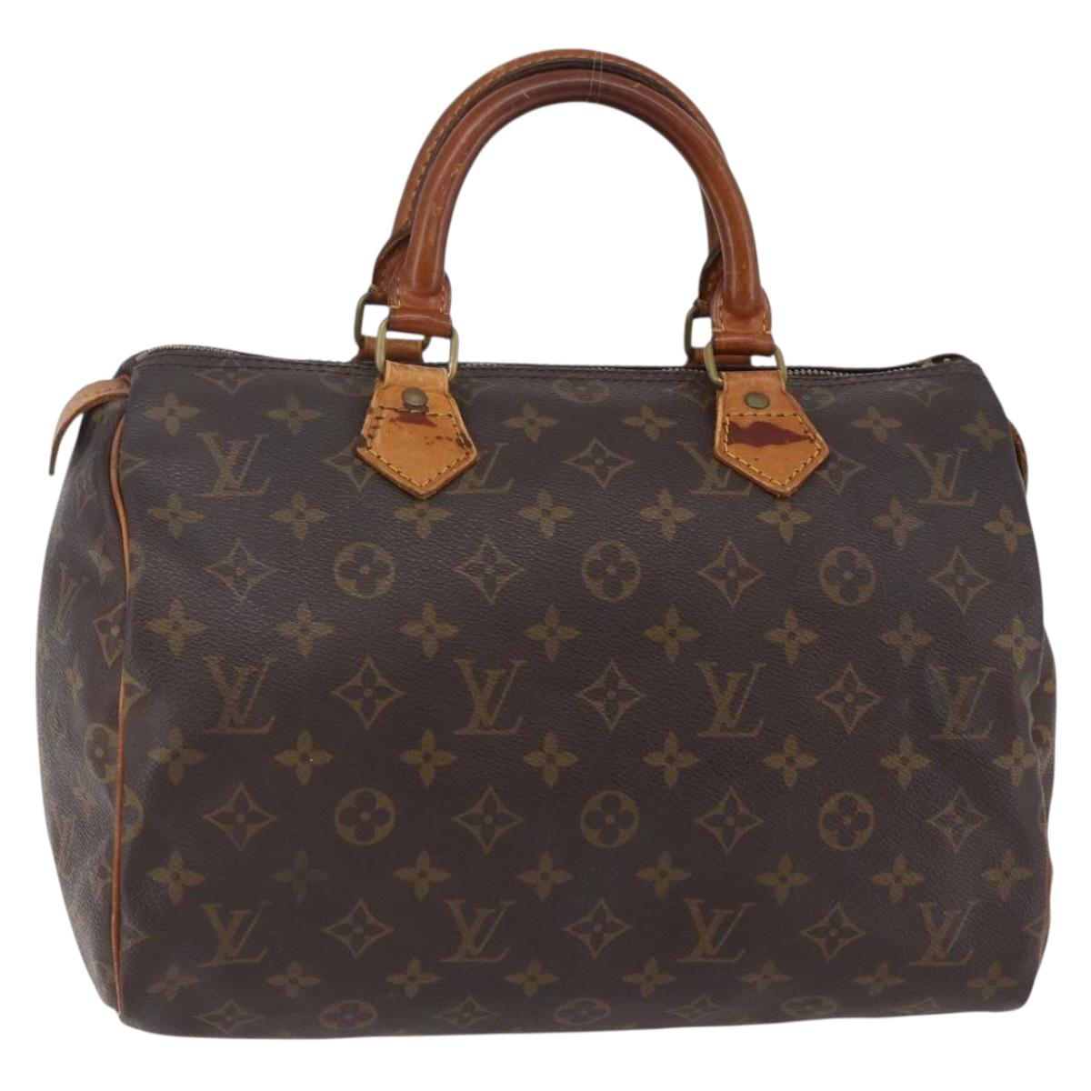 LOUIS VUITTON Monogram Speedy 30 Hand Bag M41526 LV Auth 146407