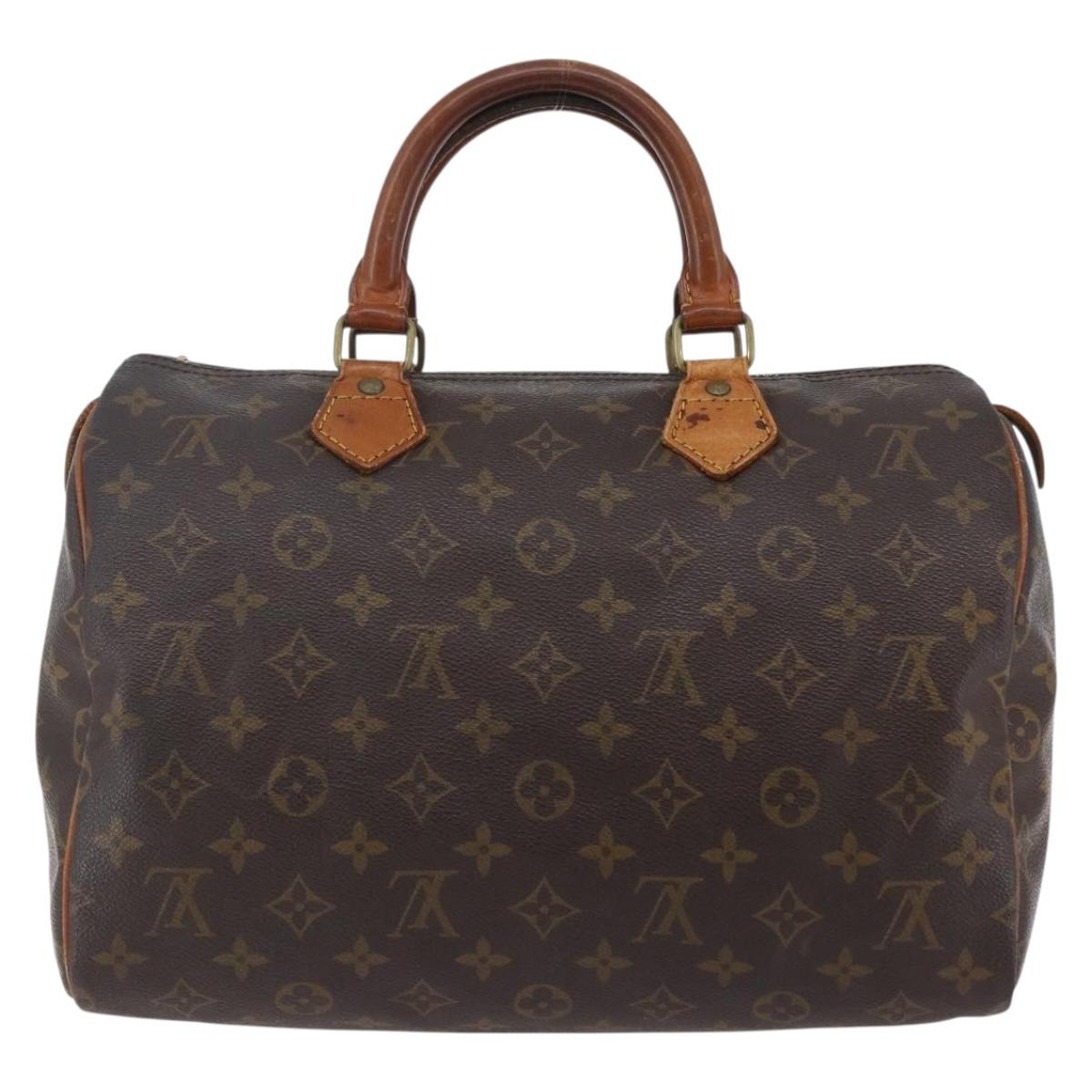 LOUIS VUITTON Monogram Speedy 30 Hand Bag M41526 LV Auth 146407