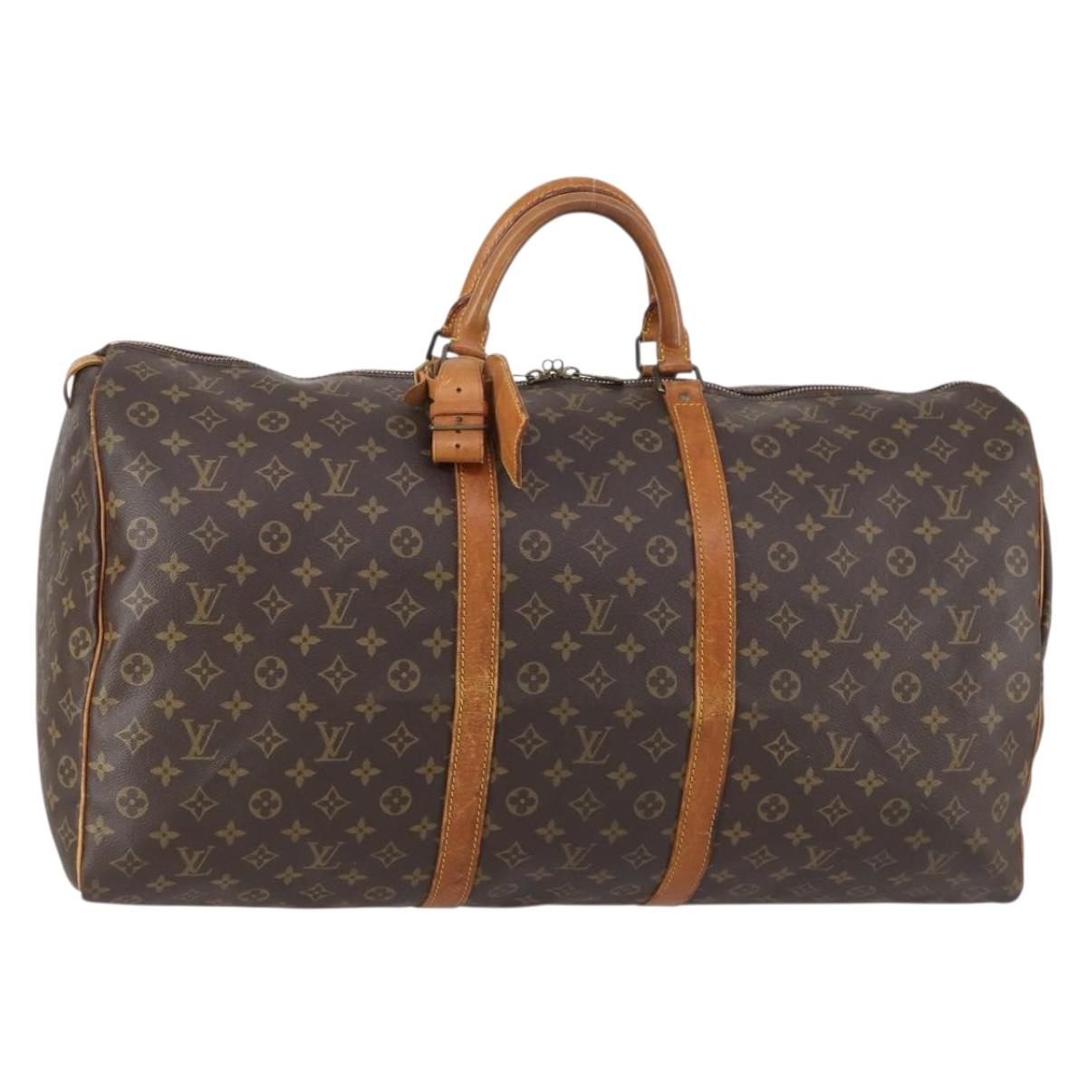 LOUIS VUITTON Monogram Keepall 60 Boston Bag M41422 LV Auth 146409