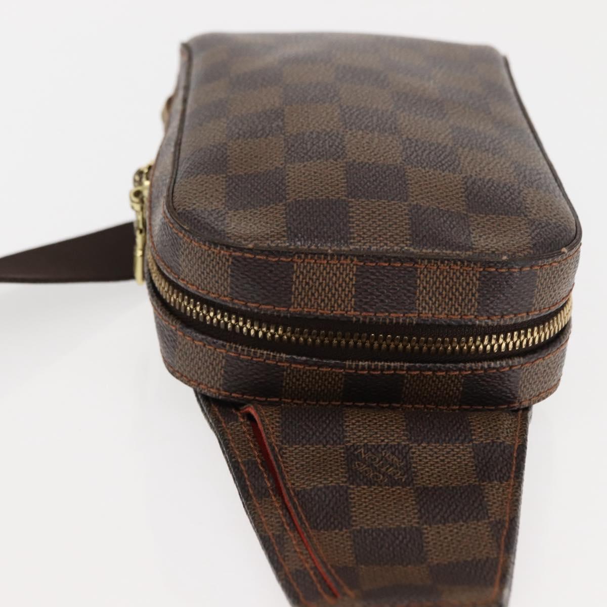 LOUIS VUITTON Damier Ebene Geronimos Shoulder Bag N51994 LV Auth 146410