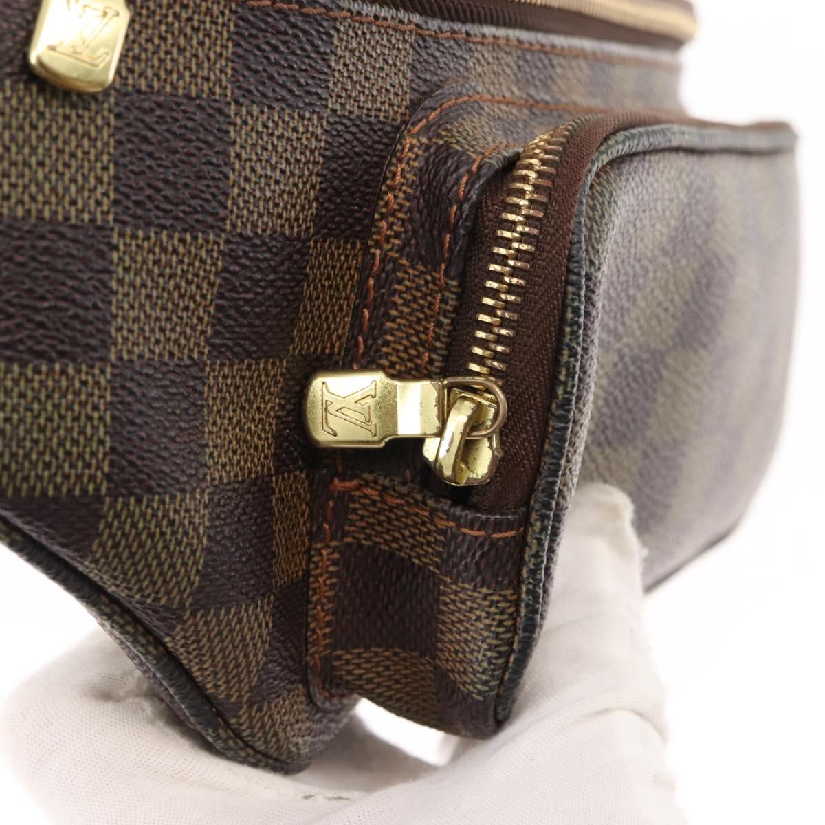 LOUIS VUITTON Damier Ebene Bum Bag Melville Waist bag N51172 LV Auth 146411