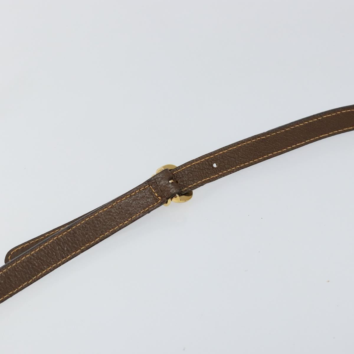 GUCCI GG Supreme Web Sherry Line Bag PVC Beige Gold 001 56 0852 Auth 146414