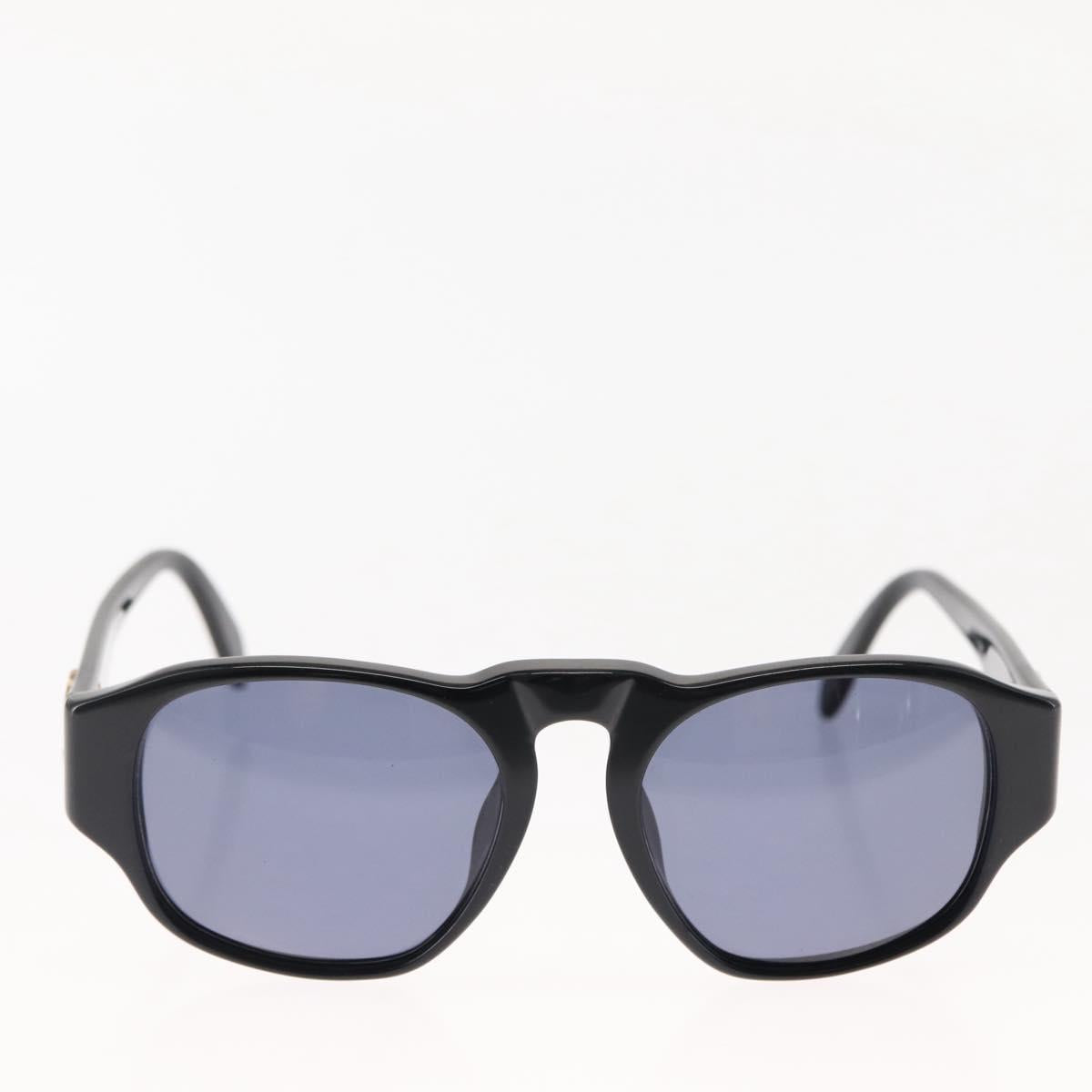 CHANEL Sunglasses Plastic Black CC Auth 146446