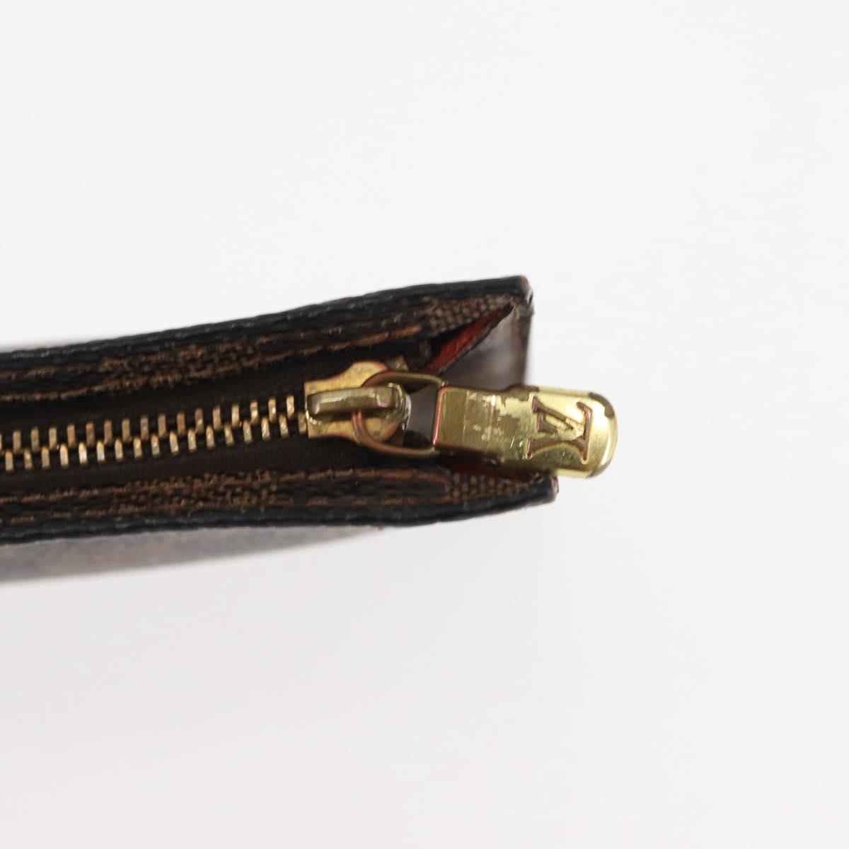 LOUIS VUITTON Damier Ebene Marais Pouch Pouch LV Auth 146456