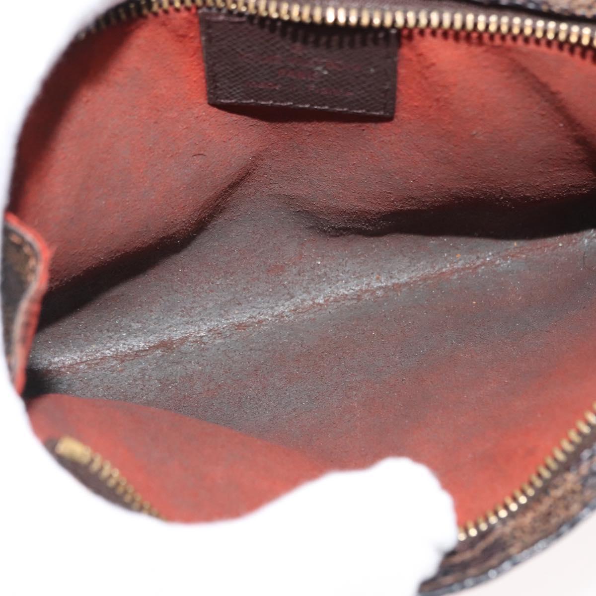 LOUIS VUITTON Damier Ebene Marais Pouch Pouch LV Auth 146456