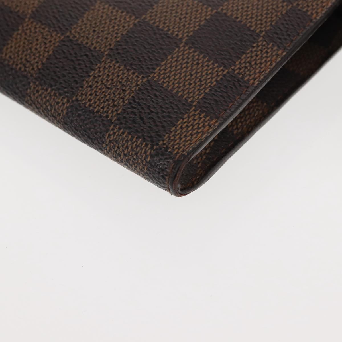 LOUIS VUITTON Damier Ebene Marais Pouch Pouch LV Auth 146456