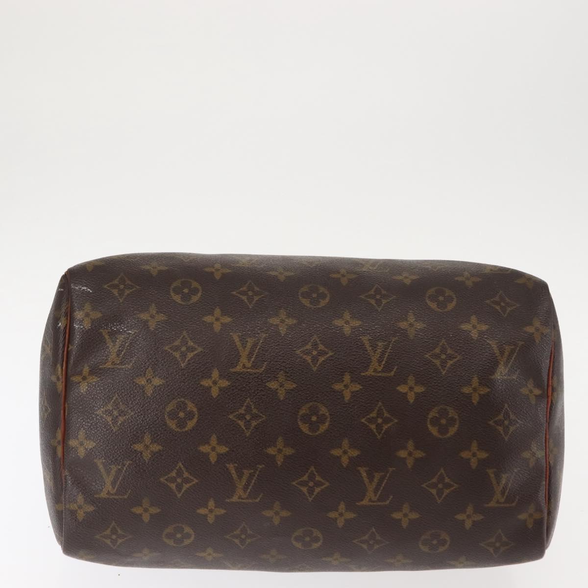 LOUIS VUITTON Monogram Speedy 30 Hand Bag M41526 LV Auth 146458