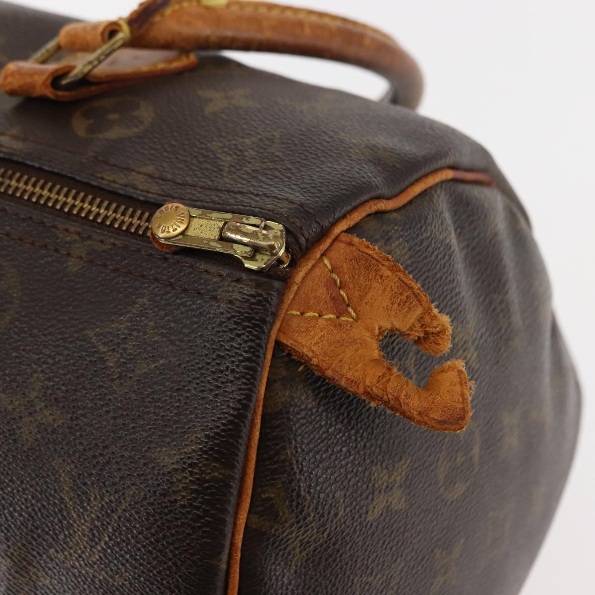 LOUIS VUITTON Monogram Speedy 30 Hand Bag M41526 LV Auth 146458
