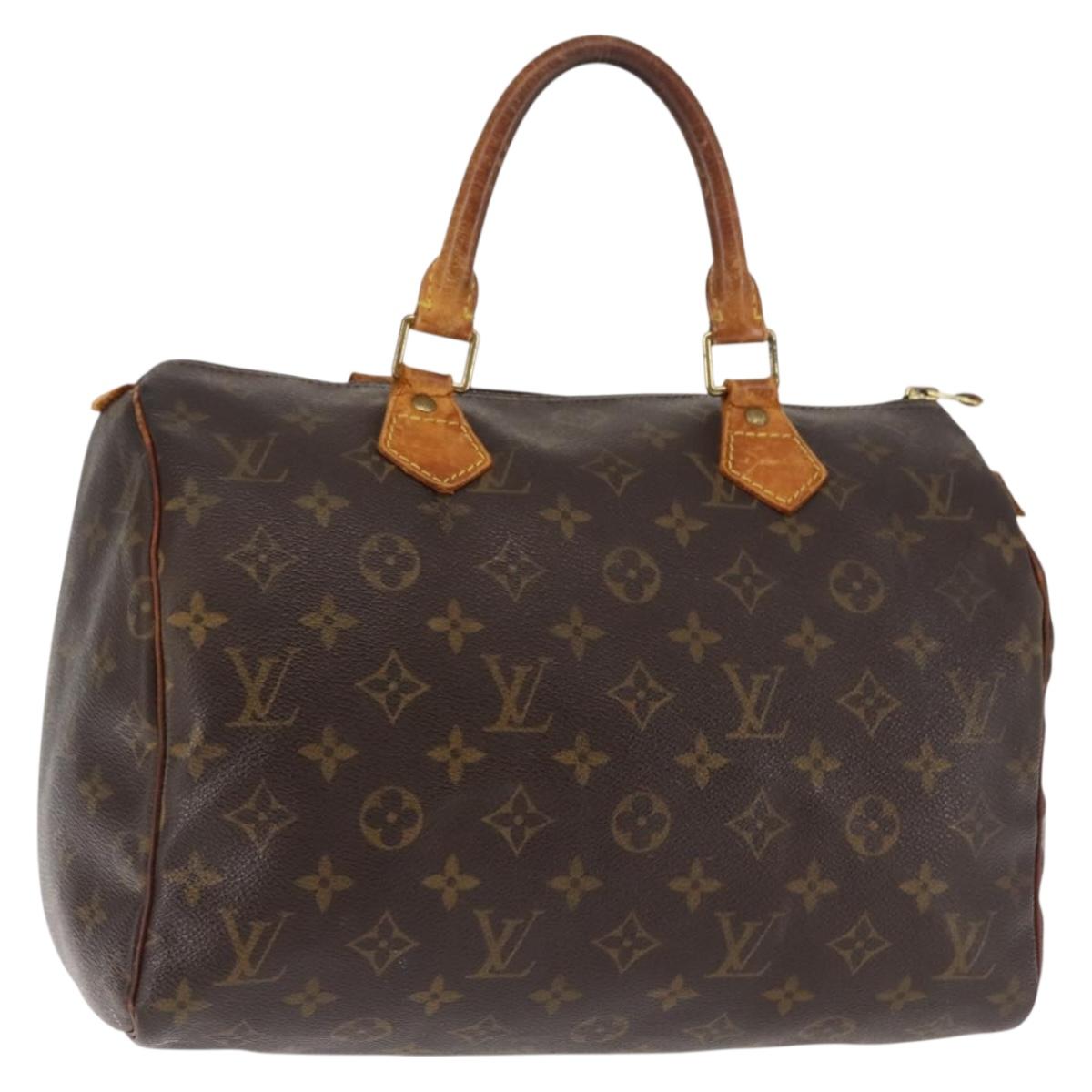 LOUIS VUITTON Monogram Speedy 30 Hand Bag M41526 LV Auth 146458