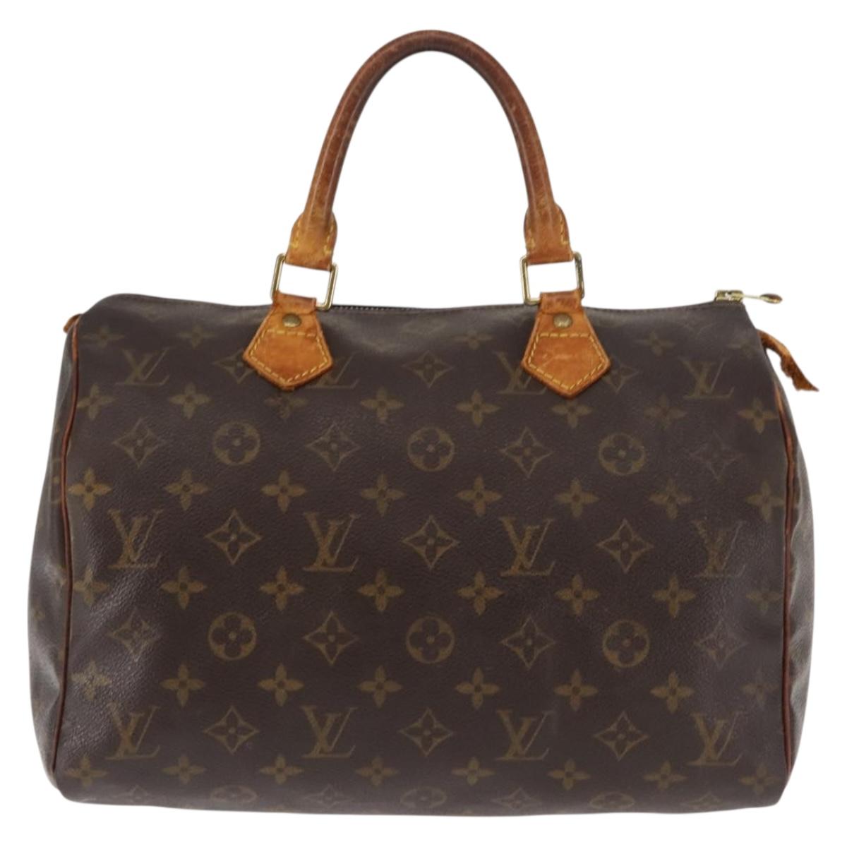 LOUIS VUITTON Monogram Speedy 30 Hand Bag M41526 LV Auth 146458