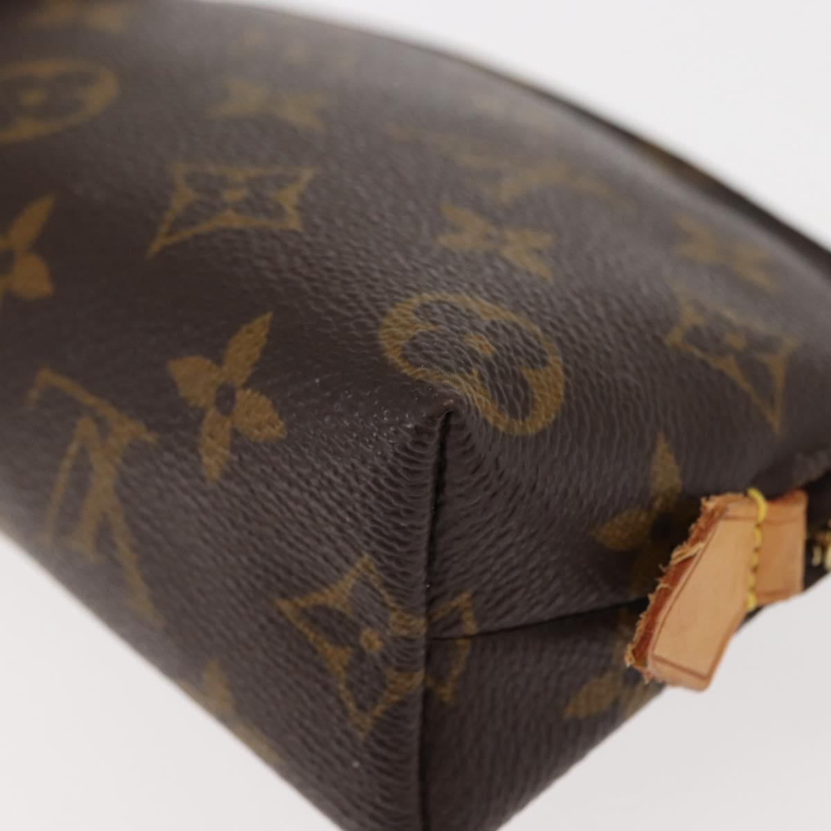 LOUIS VUITTON Monogram Pochette Cosmetic PM Cosmetic Pouch M47515 LV Auth 146459