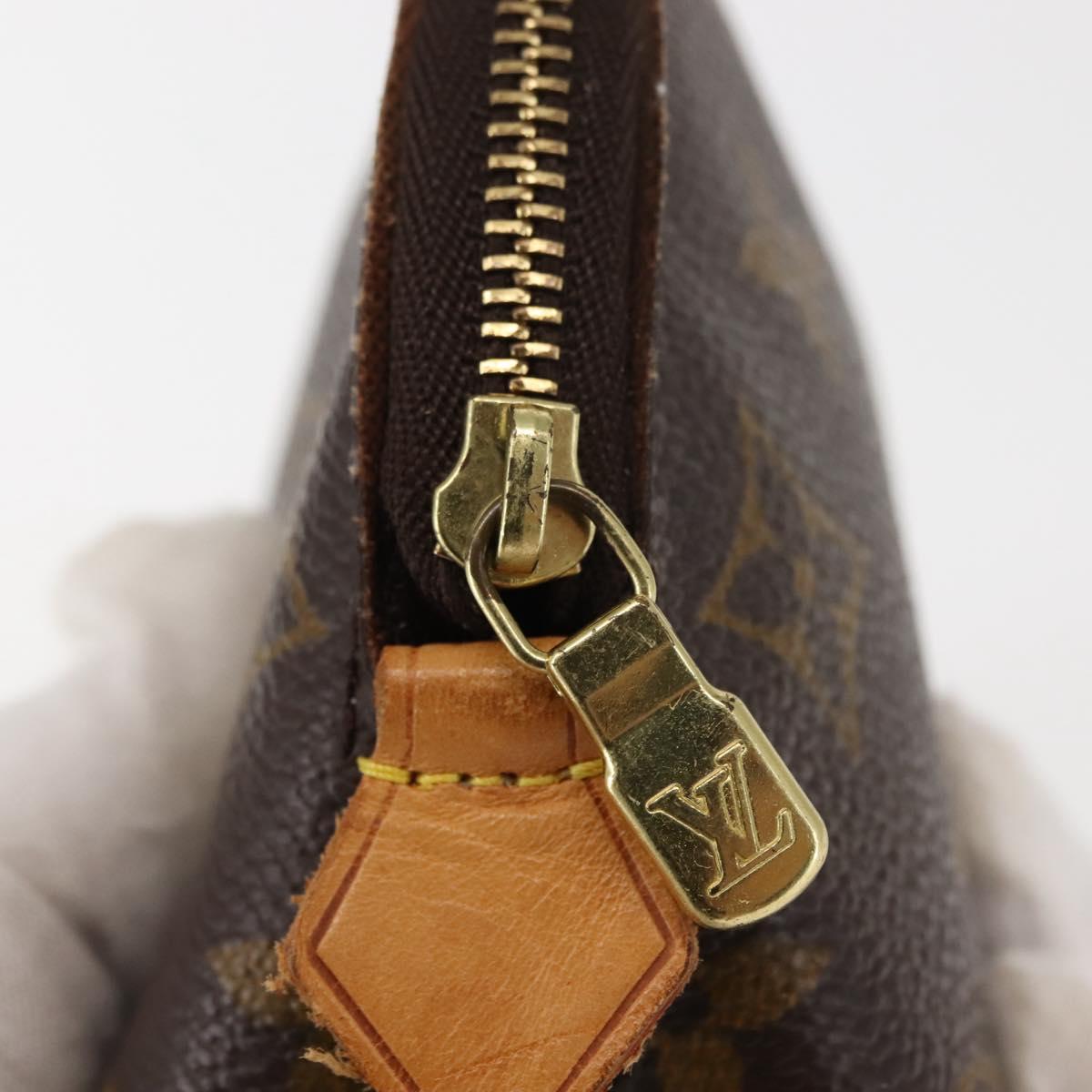 LOUIS VUITTON Monogram Pochette Cosmetic PM Cosmetic Pouch M47515 LV Auth 146459