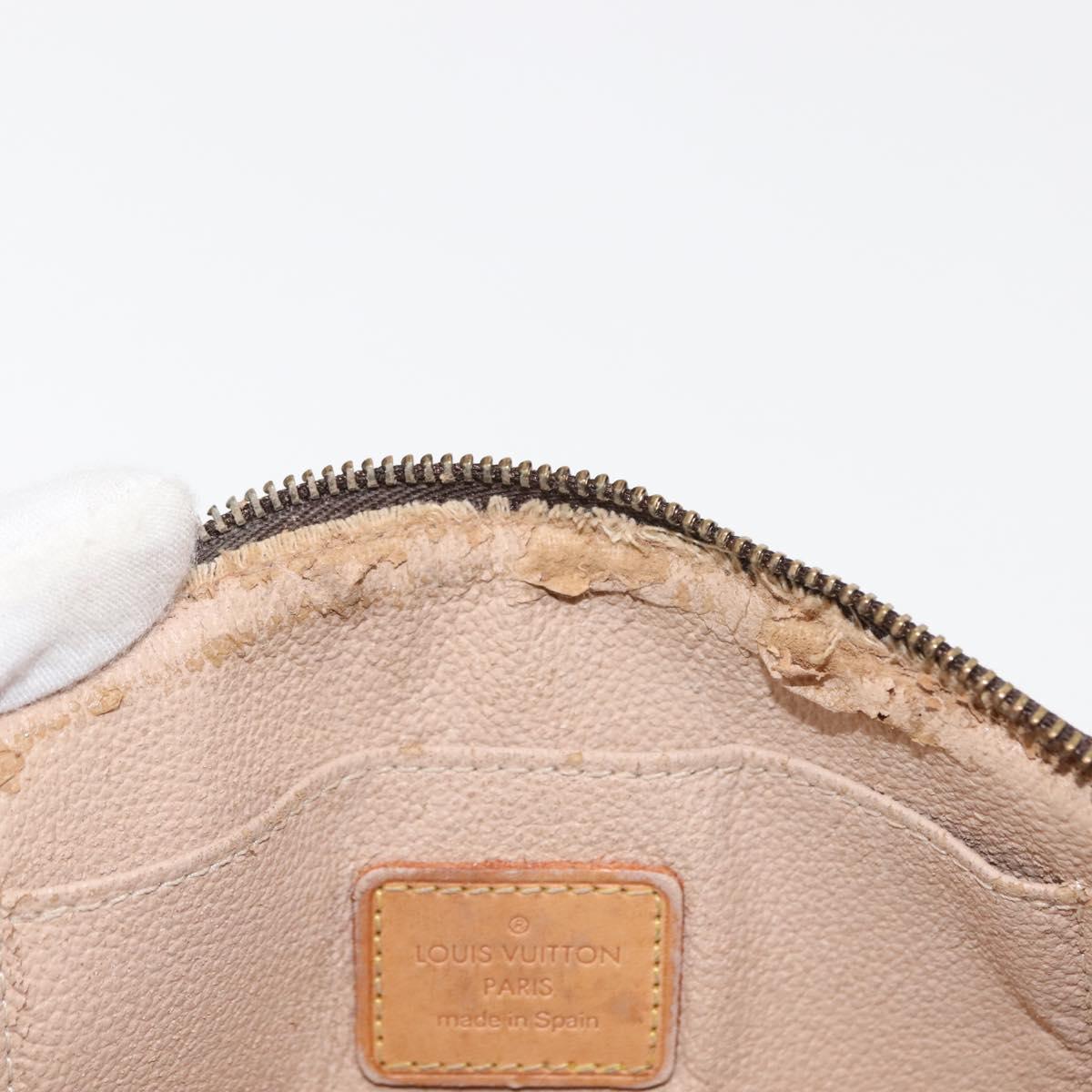 LOUIS VUITTON Monogram Pochette Cosmetic PM Cosmetic Pouch M47515 LV Auth 146459