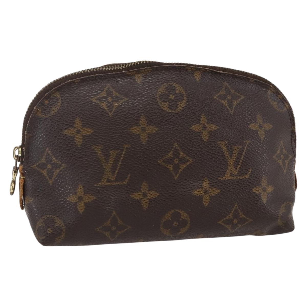LOUIS VUITTON Monogram Pochette Cosmetic PM Cosmetic Pouch M47515 LV Auth 146460