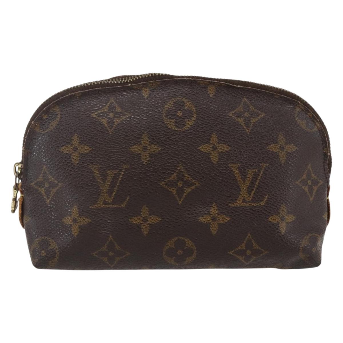 LOUIS VUITTON Monogram Pochette Cosmetic PM Cosmetic Pouch M47515 LV Auth 146460