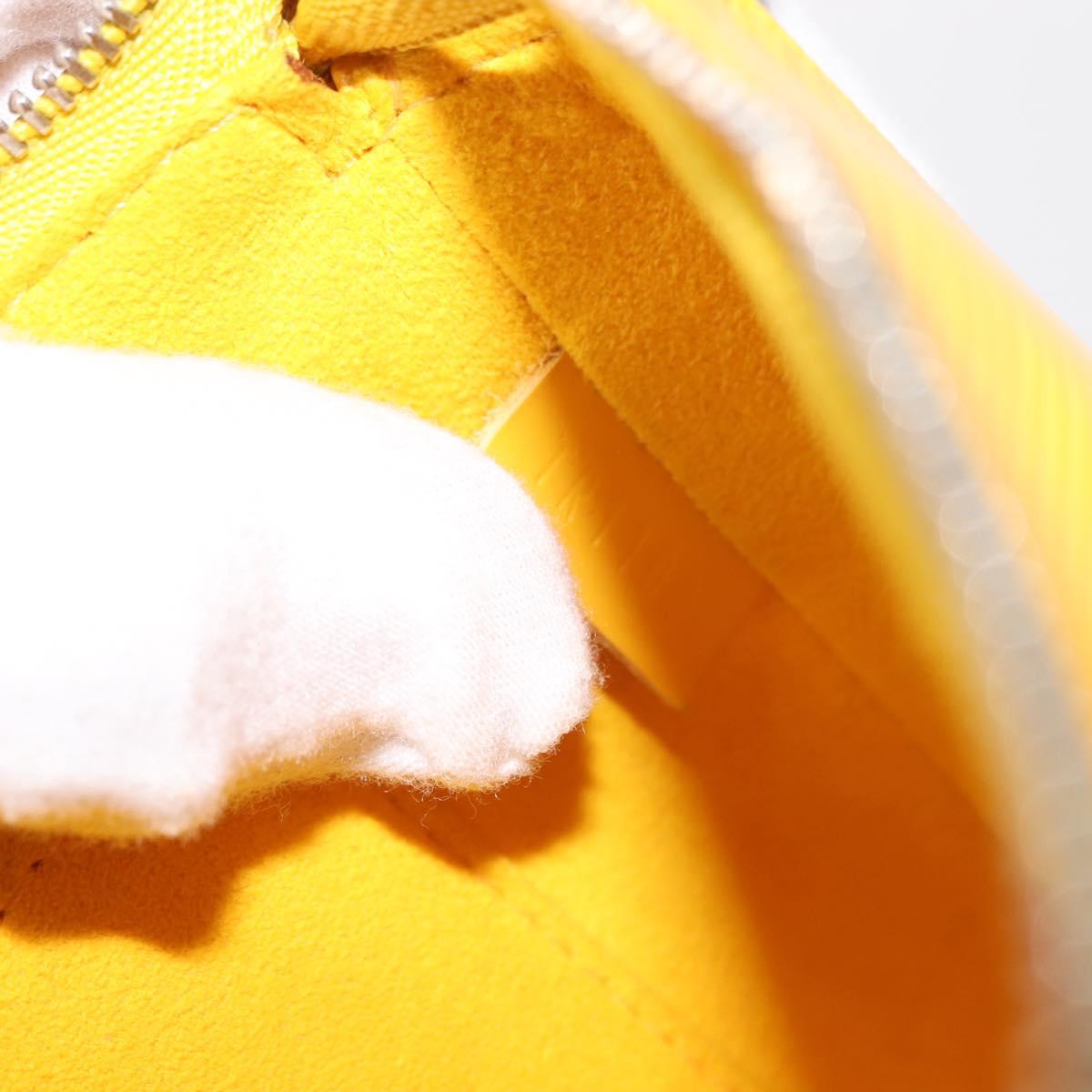LOUIS VUITTON Epi Pochette Accessoires Accessory Pouch Yellow M52989 Auth 146464