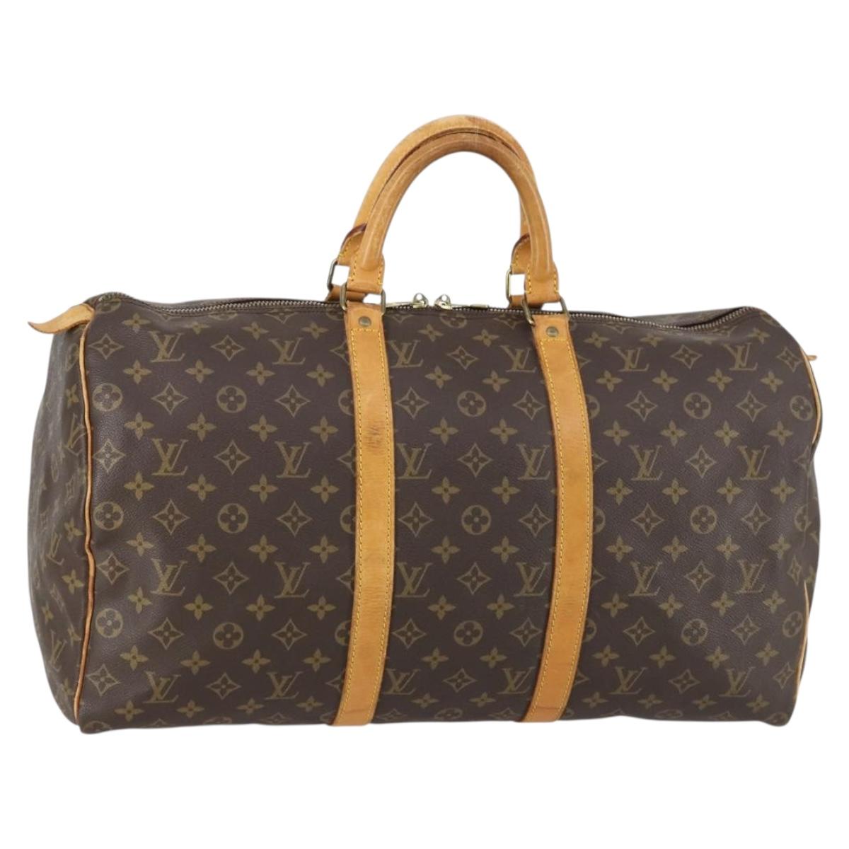 LOUIS VUITTON Monogram Keepall 50 Boston Bag M41426 LV Auth 146471