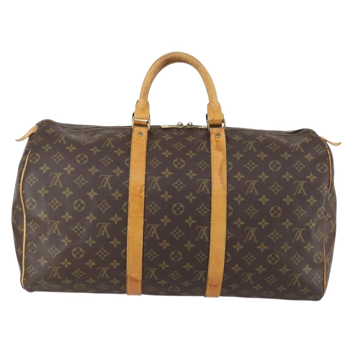 LOUIS VUITTON Monogram Keepall 50 Boston Bag M41426 LV Auth 146471