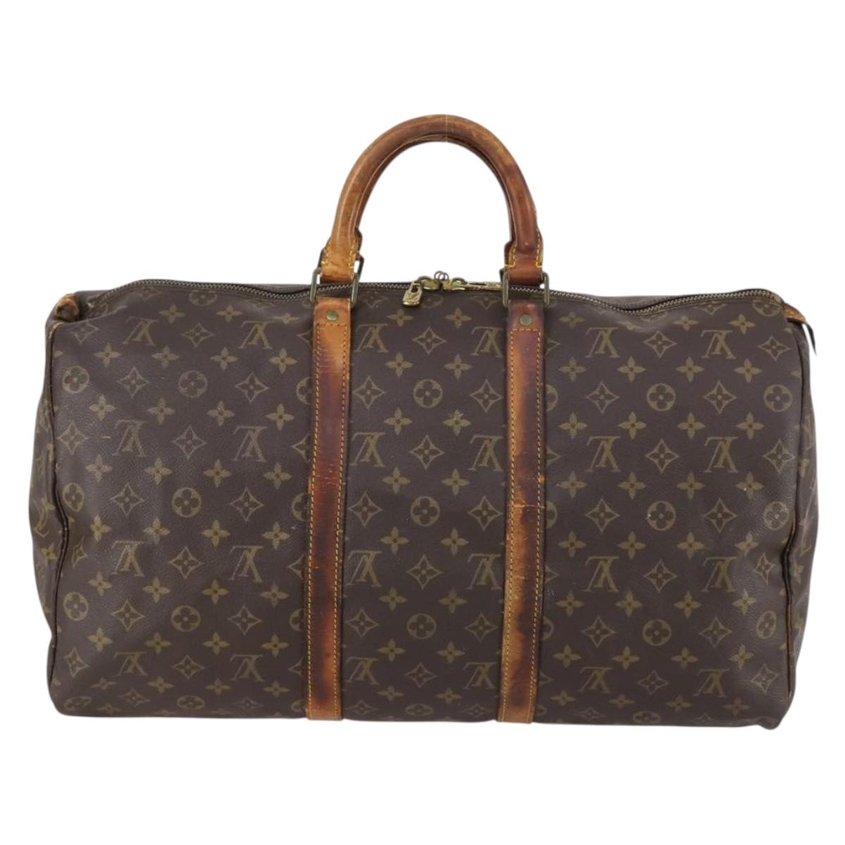 LOUIS VUITTON Monogram Keepall 50 Boston Bag M41426 LV Auth 146472