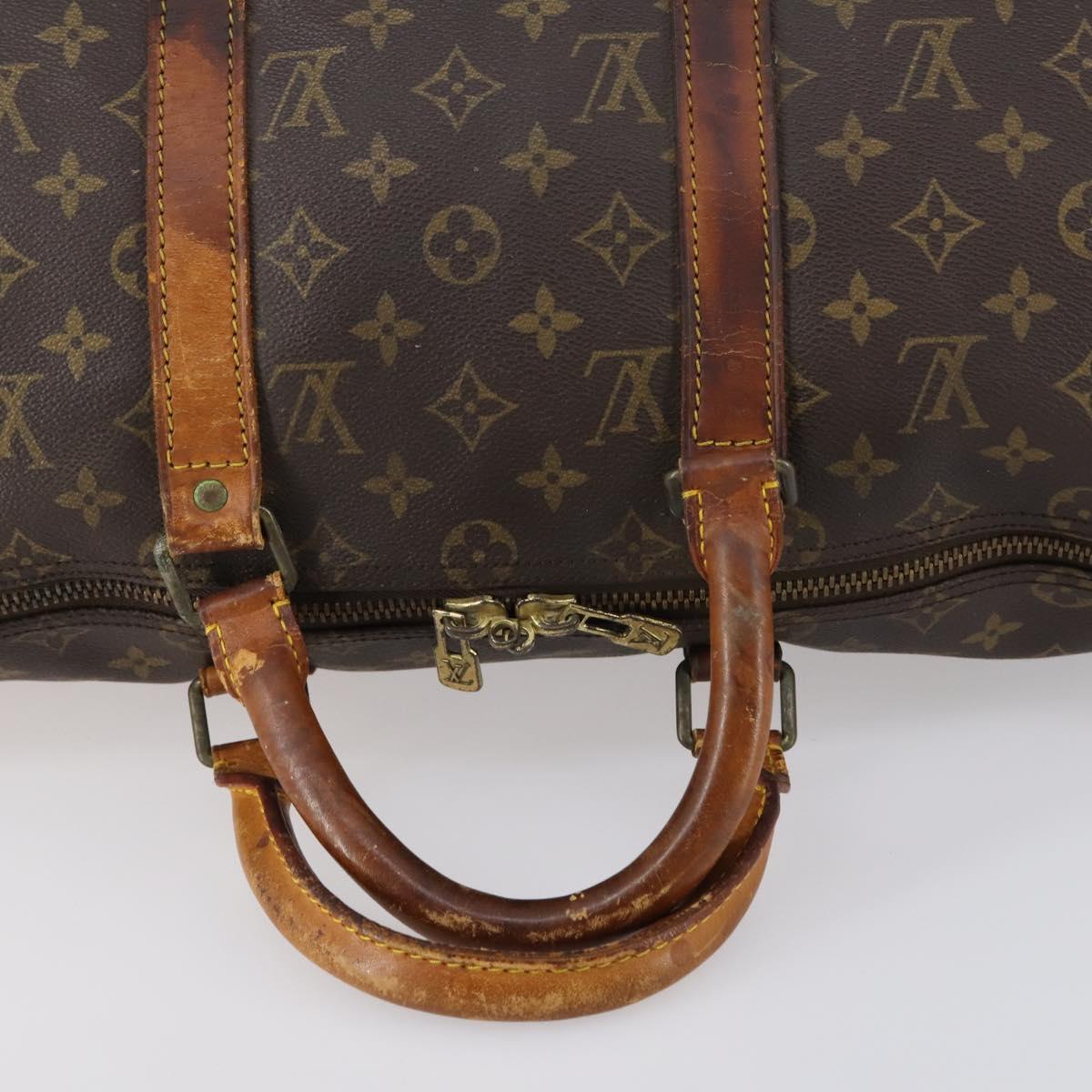 LOUIS VUITTON Monogram Keepall 50 Boston Bag M41426 LV Auth 146472