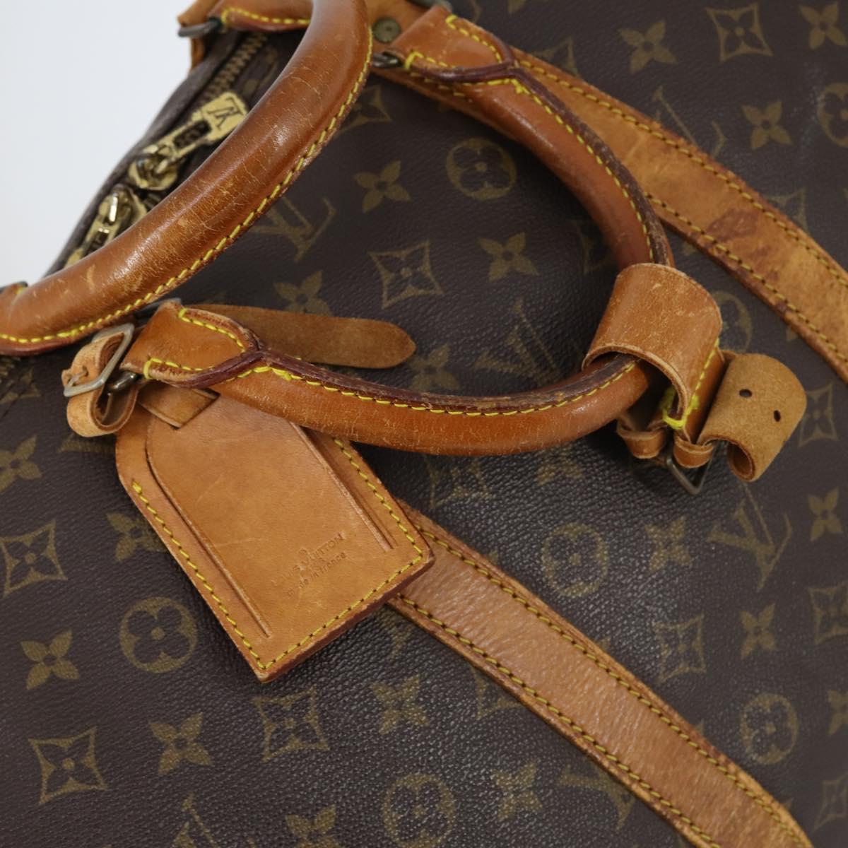 LOUIS VUITTON Monogram Keepall Bandouliere 55 Boston Bag M41414 LV Auth 146473