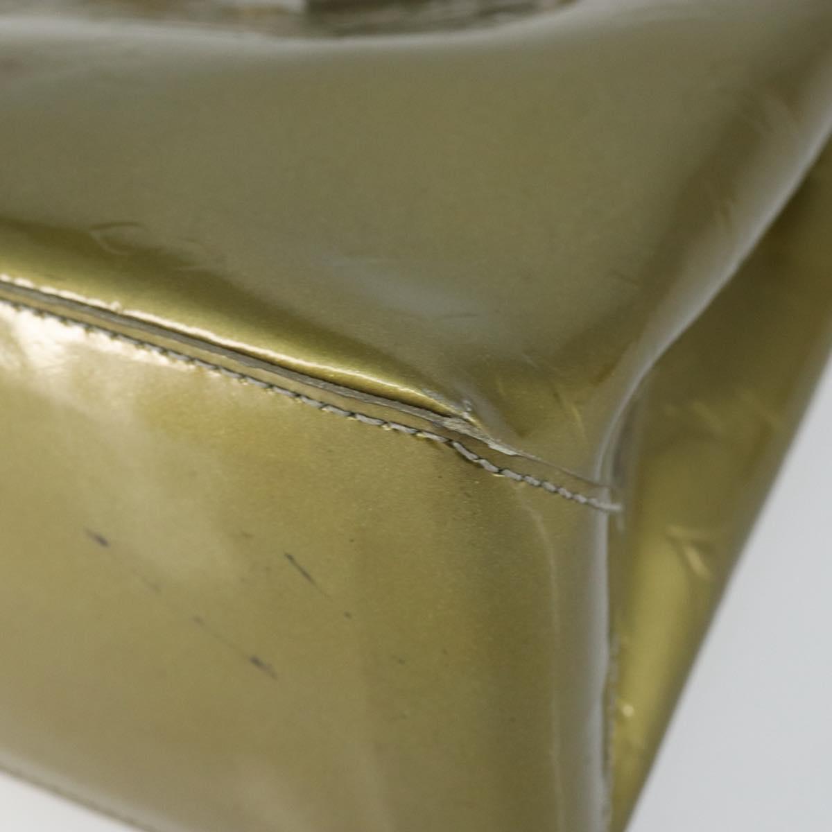 LOUIS VUITTON Monogram Vernis Wilshire PM Bag Gris Art Deco M91627 Auth 146474