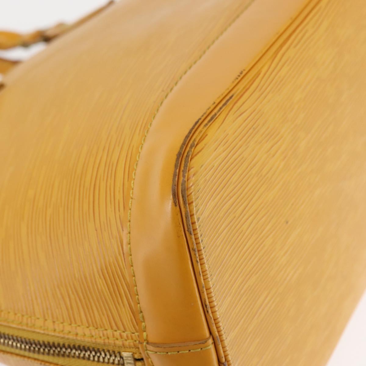 LOUIS VUITTON Epi Alma Hand Bag Yellow M52149 LV Auth 146477
