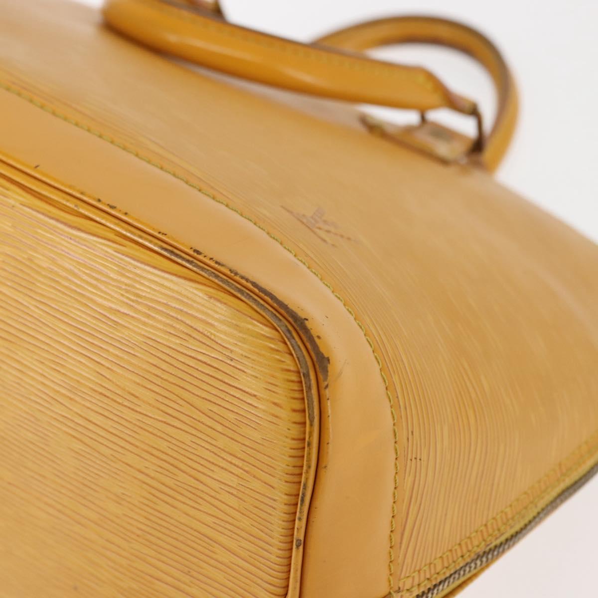 LOUIS VUITTON Epi Alma Hand Bag Yellow M52149 LV Auth 146477