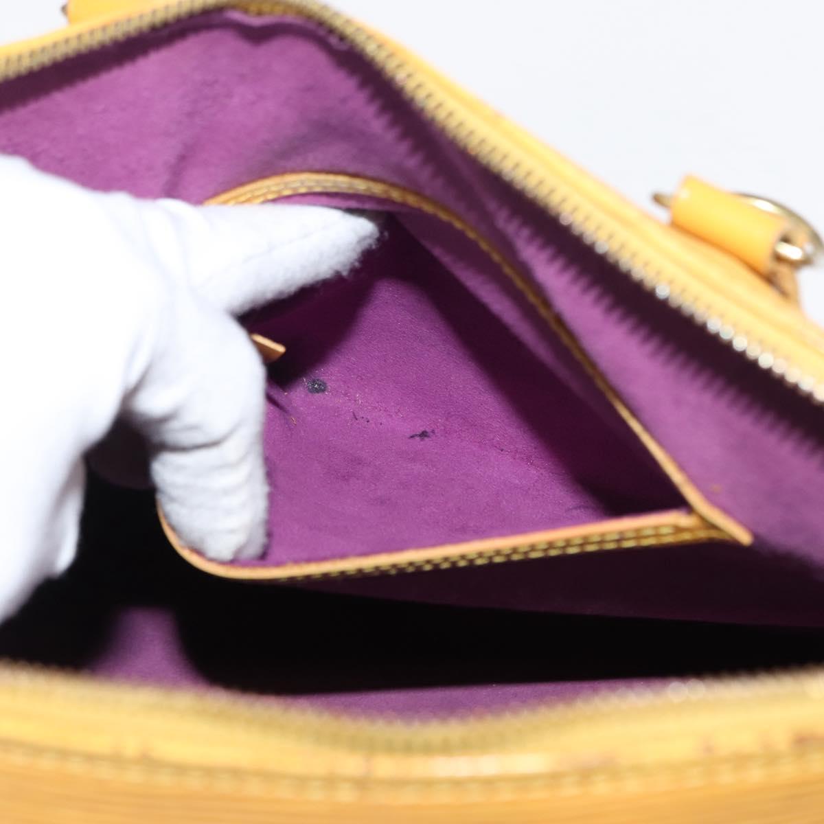 LOUIS VUITTON Epi Alma Hand Bag Yellow M52149 LV Auth 146477