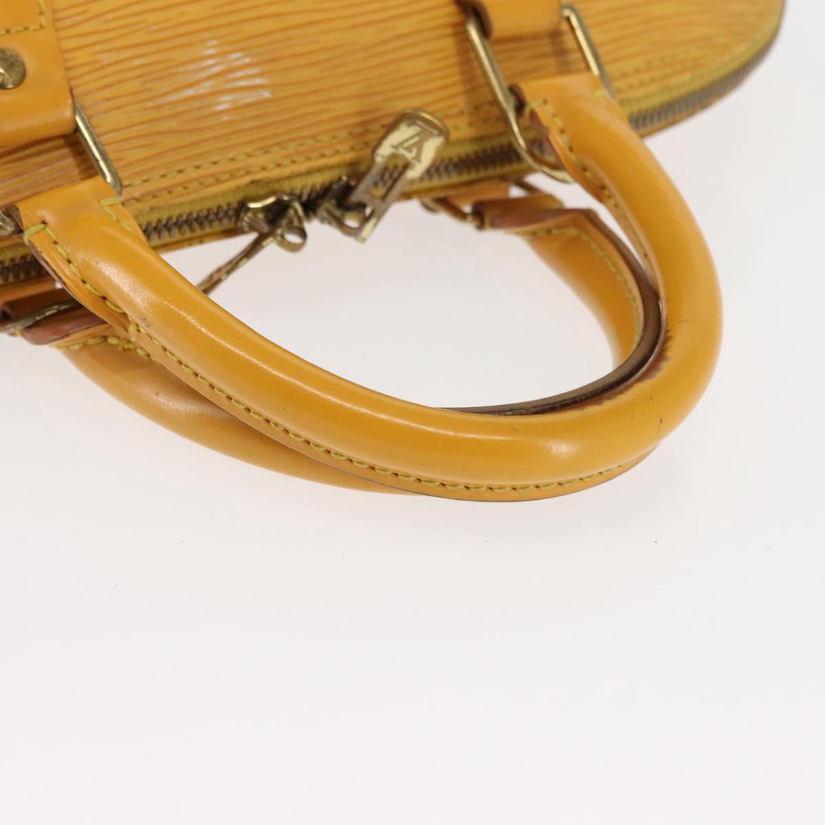 LOUIS VUITTON Epi Alma Hand Bag Yellow M52149 LV Auth 146477