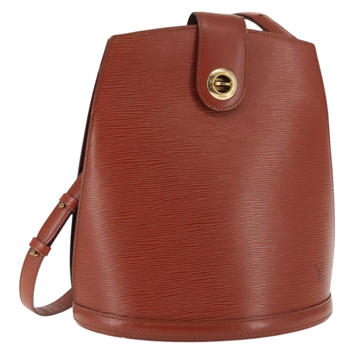 LOUIS VUITTON Epi Cluny Shoulder Bag Brown M52253 LV Auth 146478