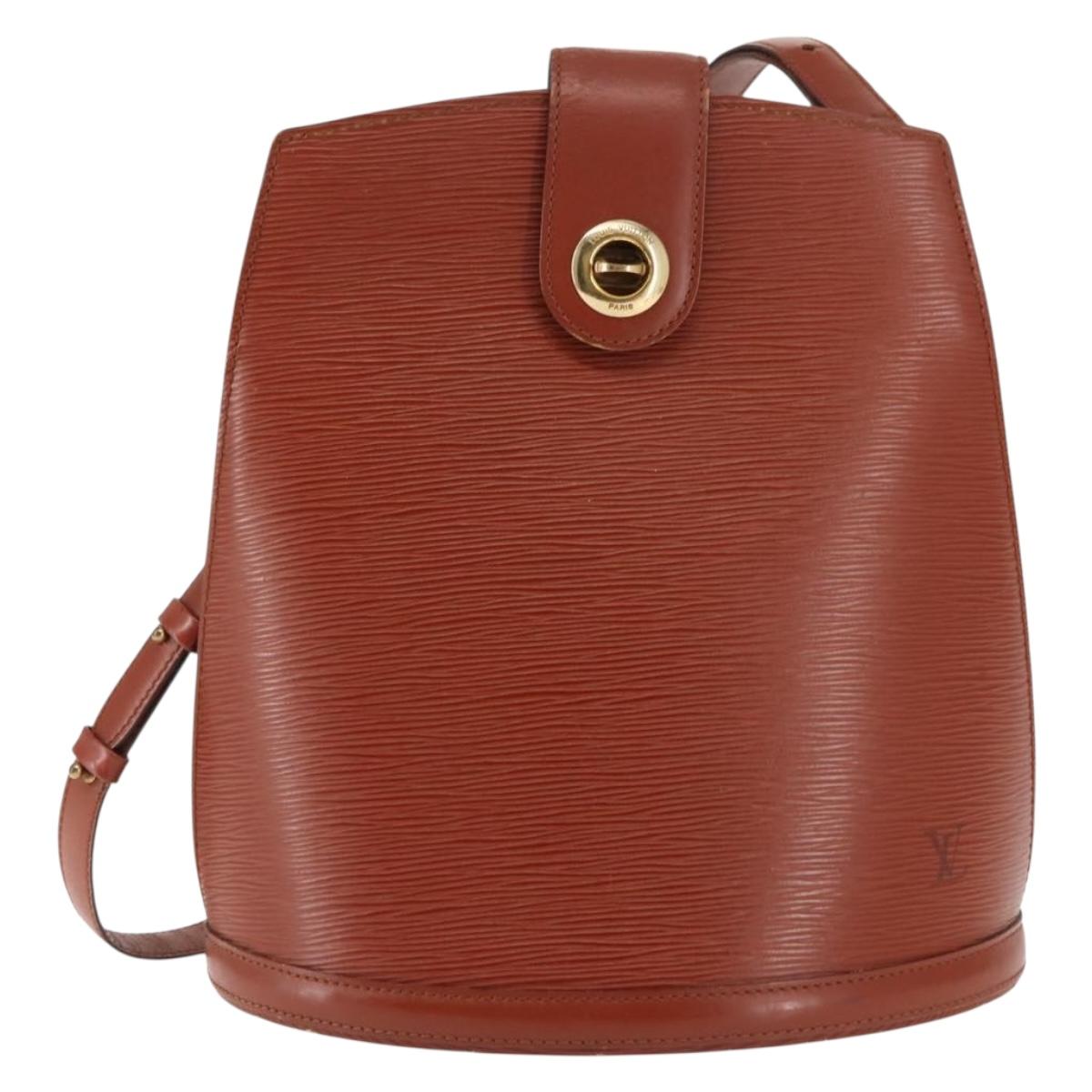 LOUIS VUITTON Epi Cluny Shoulder Bag Brown M52253 LV Auth 146478