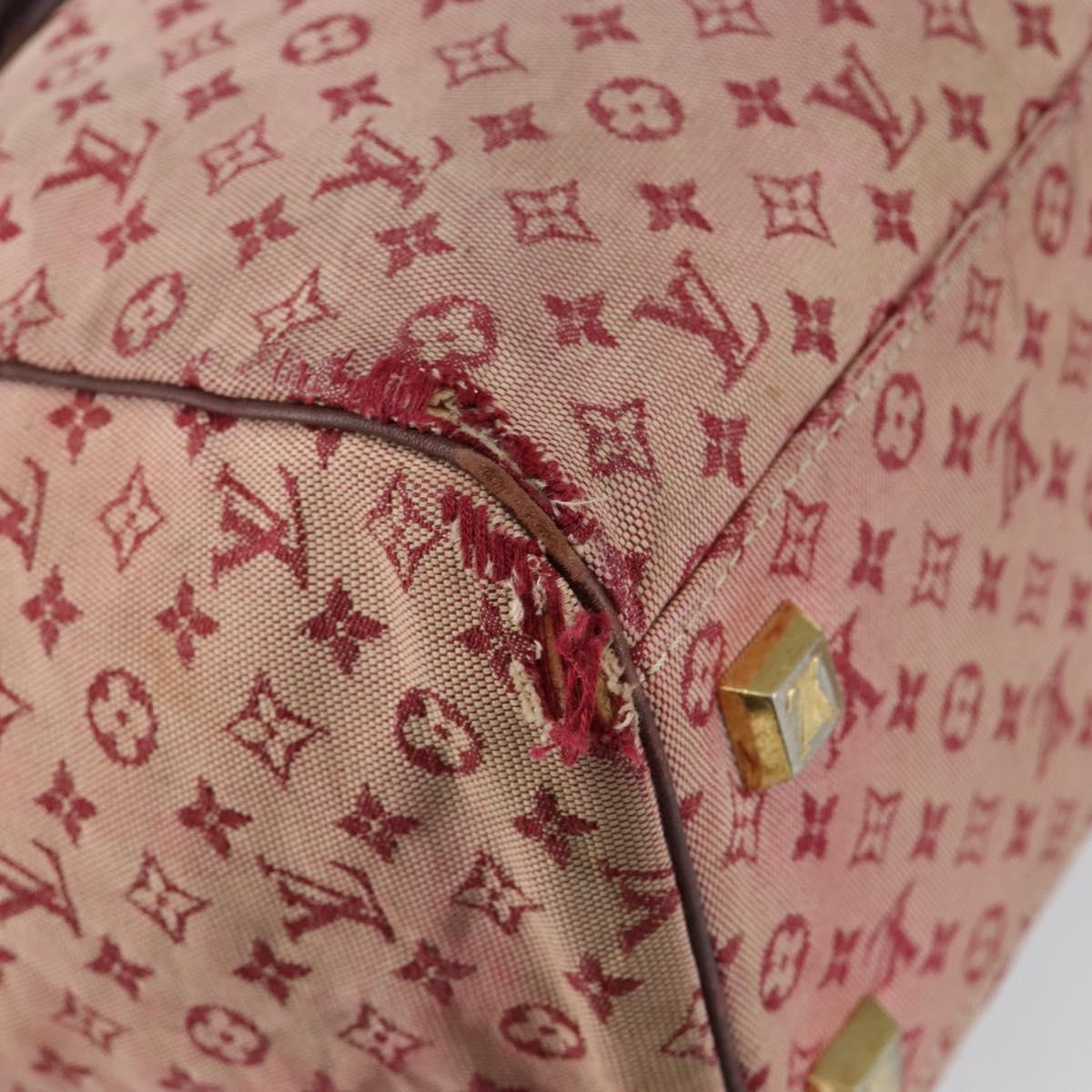 LOUIS VUITTON Monogram Mini Josephine GM Hand Bag Red M92213 LV Auth 146479