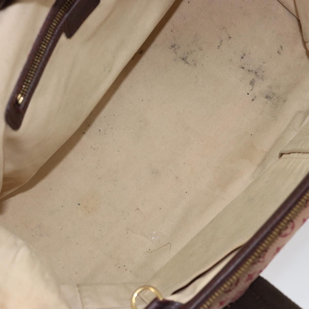 LOUIS VUITTON Monogram Mini Josephine GM Hand Bag Red M92213 LV Auth 146479