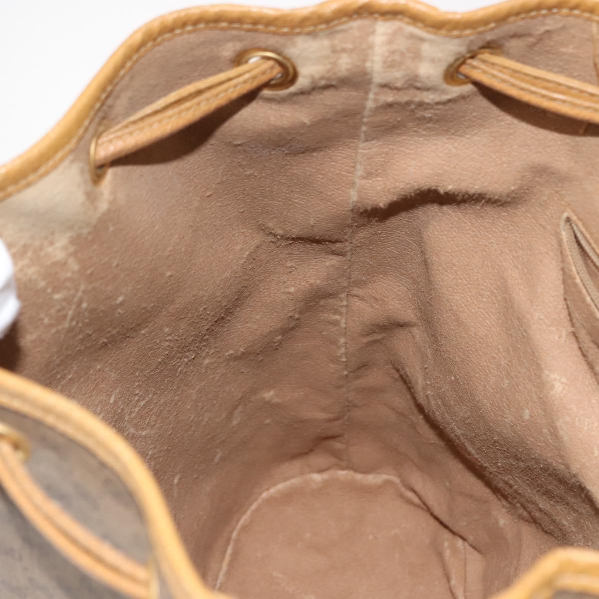 GUCCI Micro GG Supreme Shoulder Bag PVC Beige Gold 001 084 0850 Auth 146489