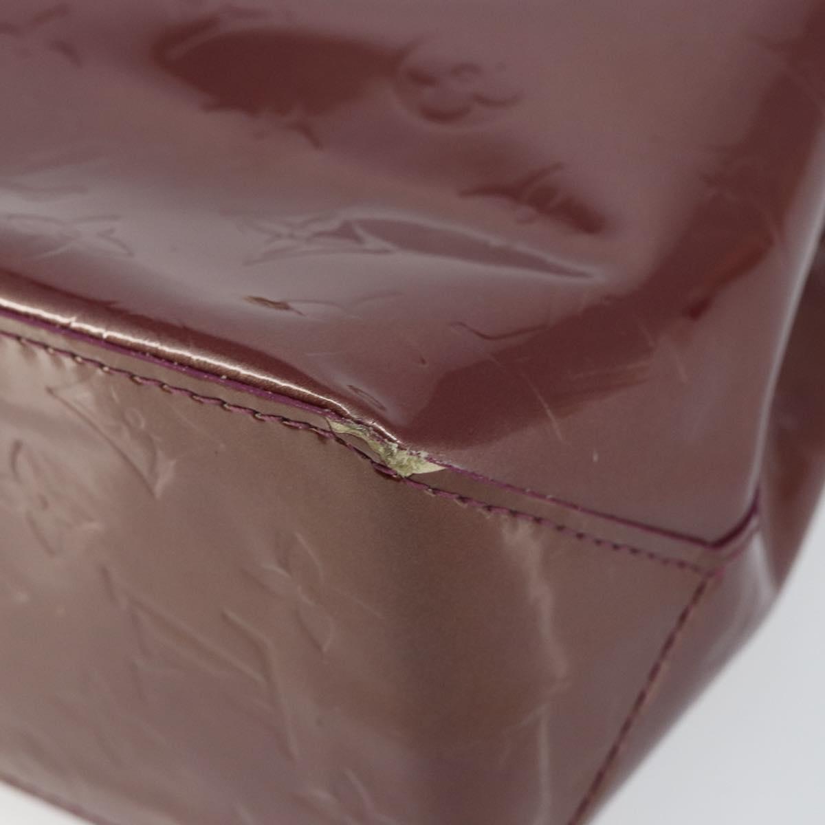 LOUIS VUITTON Monogram Vernis Reade PM Hand Bag Purple Viole M93578 Auth 146503