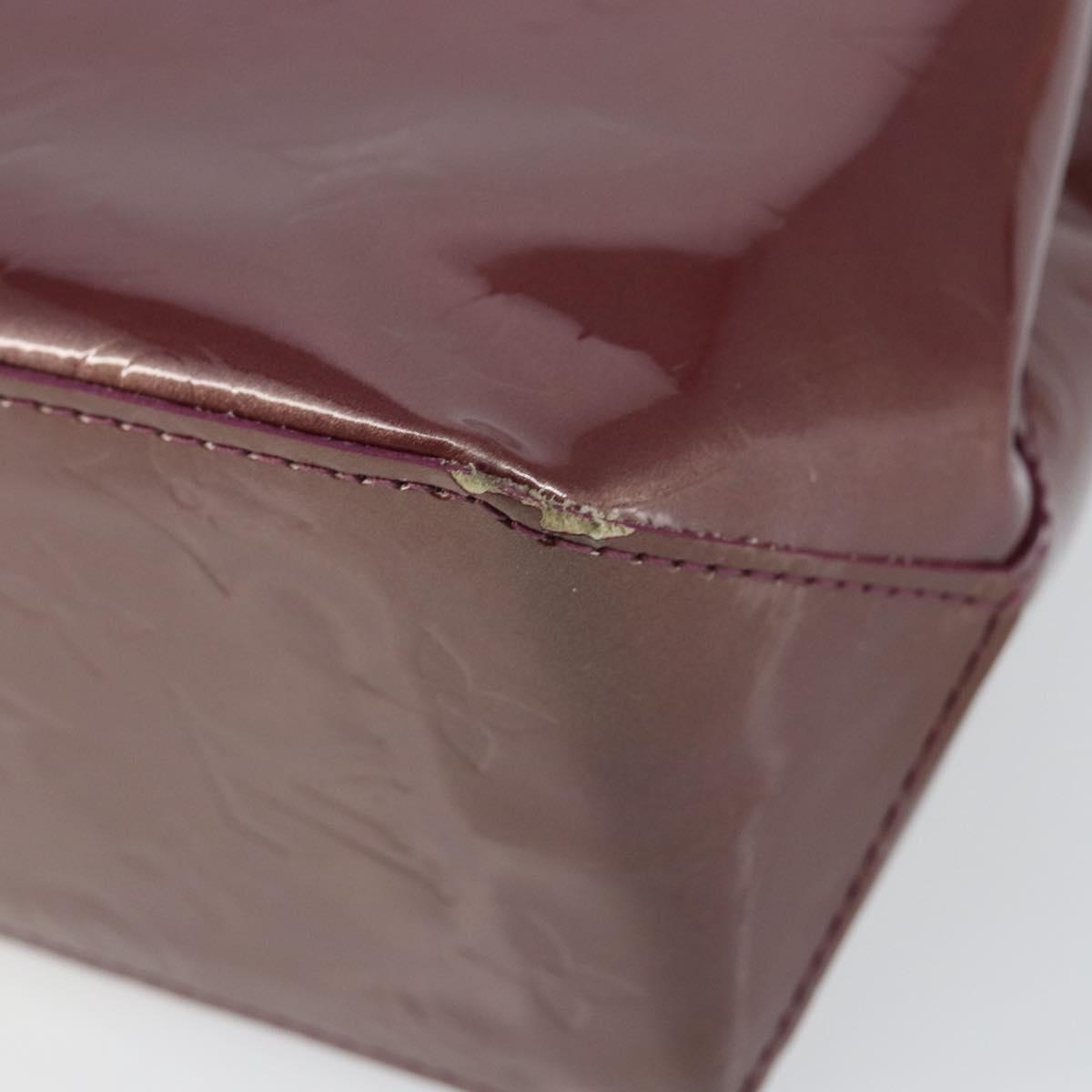 LOUIS VUITTON Monogram Vernis Reade PM Hand Bag Purple Viole M93578 Auth 146503