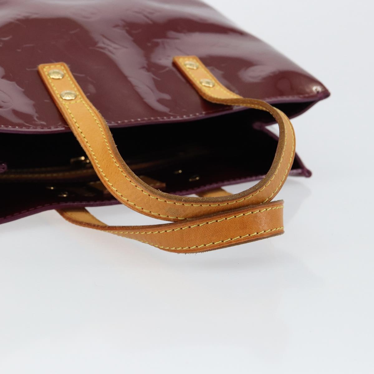 LOUIS VUITTON Monogram Vernis Reade PM Hand Bag Purple Viole M93578 Auth 146503