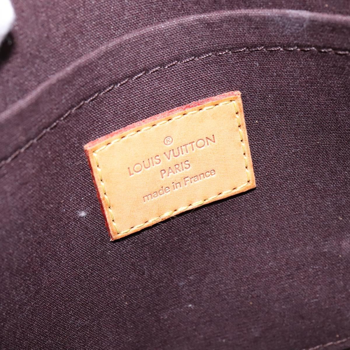 LOUIS VUITTON Vernis Bell Flower GM Shoulder Bag Amarante M91707 LV Auth 146504